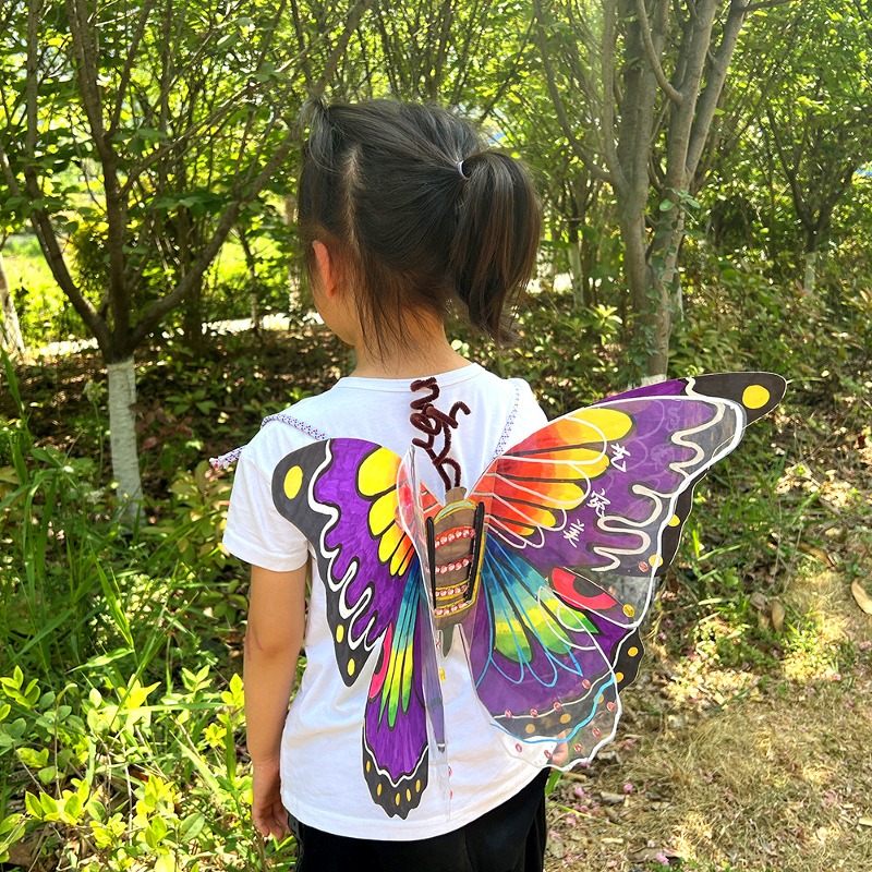 DIY 투명+종이 입어보는 큰 나비 날개