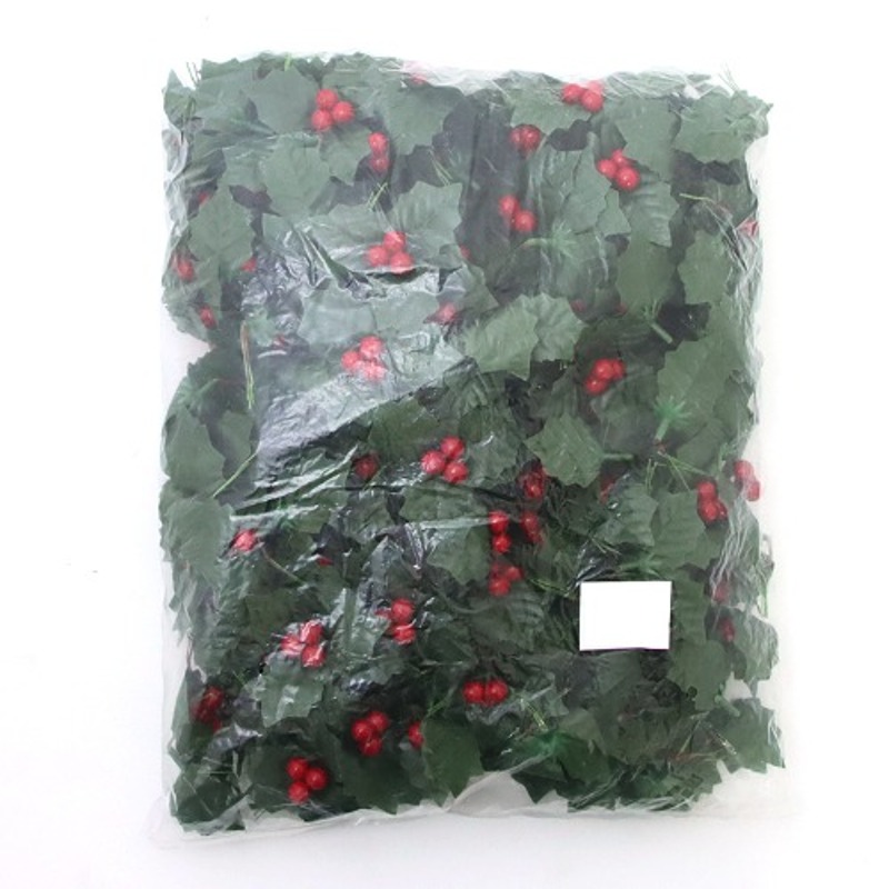 조화 빨강열매잎 8cm