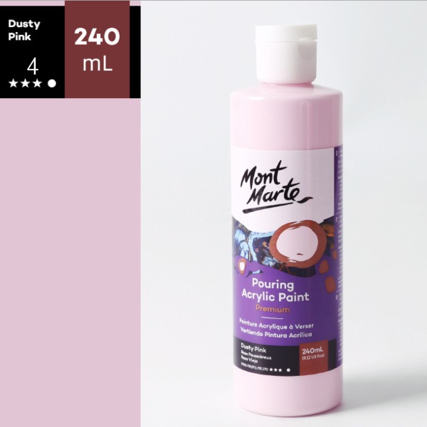 Mont Marte 몽마르트 아크릴물감 04 Dusty pink 240ml