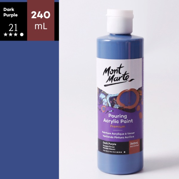 Mont Marte 몽마르트 아크릴물감 21 Dark Purple 240ml