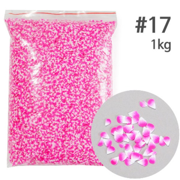 토핑 폴리머파츠[17 진분홍꽃잎] 1kg
