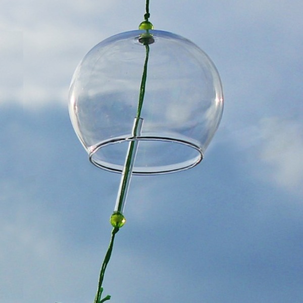 후우링 투명 풍경 유리 민무늬 원형 8cm