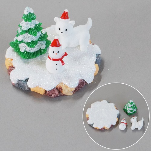 미니어처 풍경DIY_크리스마스 눈사람과 북극곰