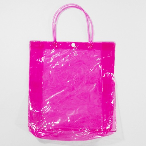 투명비닐가방(분홍)