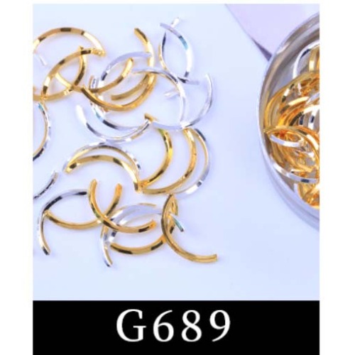 G689 골드실버 눈물조각
