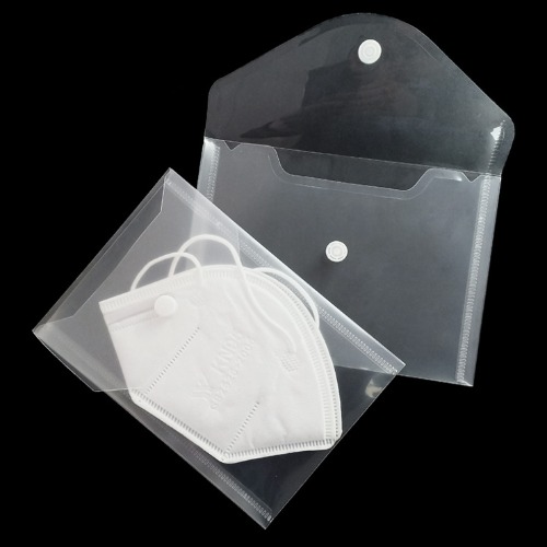 PVC 투명 마스크보관팩-가로형