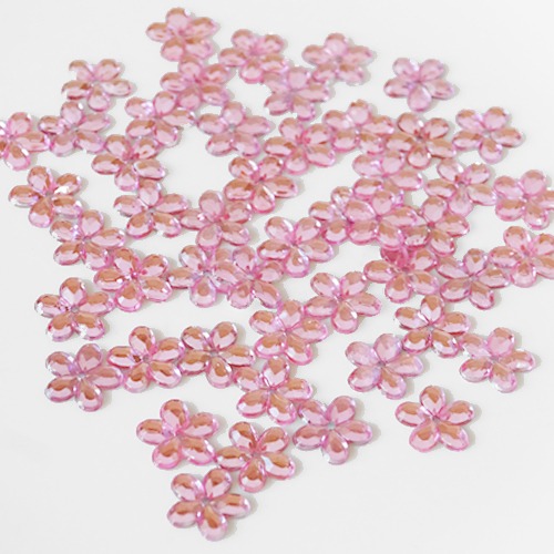 단면비즈(큐빅방울꽃)-분홍