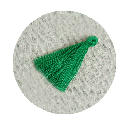 장신구줄(태슬)19 초록 3cm