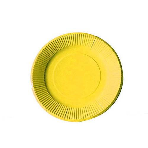 유광 칼라종이접시(노랑)