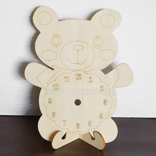 나무시계판(곰)