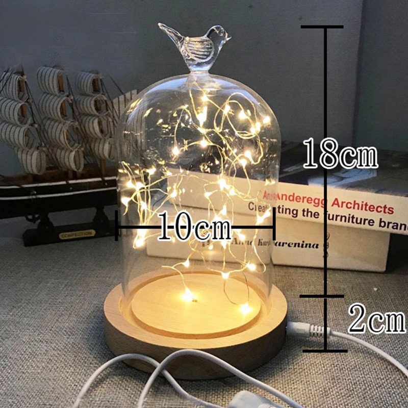 LED 유리돔 새 0053 [10cm*18cm]