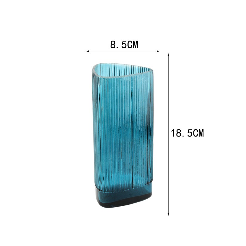 삼각 유리화기 커팅 블루 2237508447 [8.5cm*18.5cm]