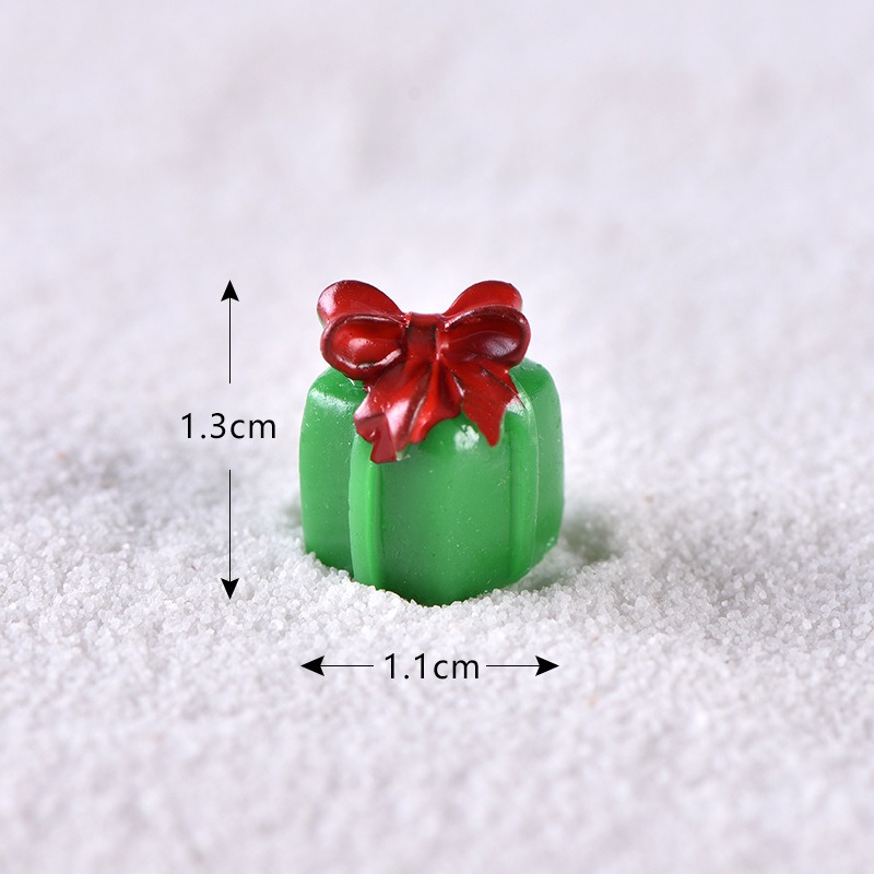 미니어처 크리스마스 초록 선물상자 1.1*1.3cm [MI1952-15]