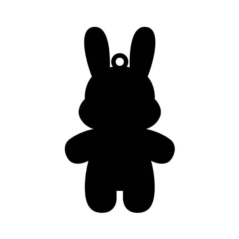 자개공예 블랙 아크릴판 [ST1076] 토끼